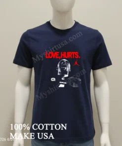 Love Hurts Jordan X Jalen Hurts Philadelphia Eagles Super Bowl Lix Champions Scream funny america t-shirts