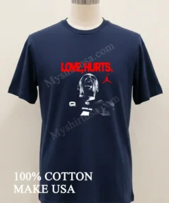 Love Hurts Jordan X Jalen Hurts Philadelphia Eagles Super Bowl Lix Champions Scream funny america t-shirts