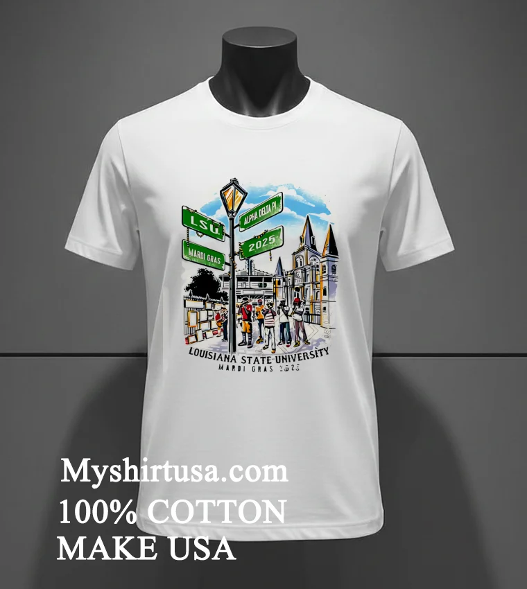Lsu Alpha Delta Phi Mardi Gras 2025 Shirt White T Shirt 2