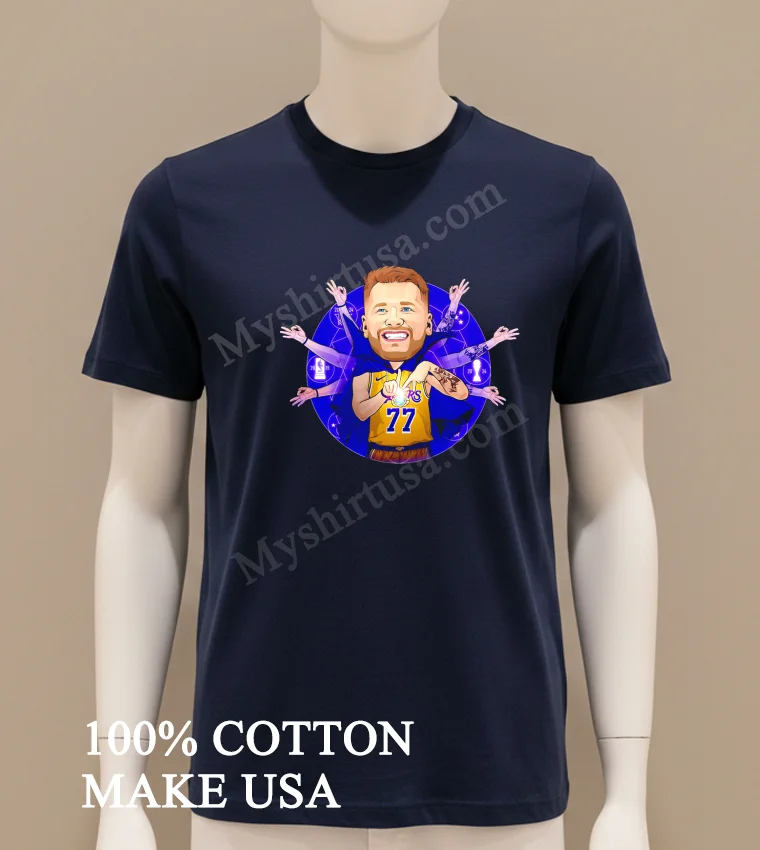 Luka Cartoon La Buddhas Hand Shirt Navy Shirt