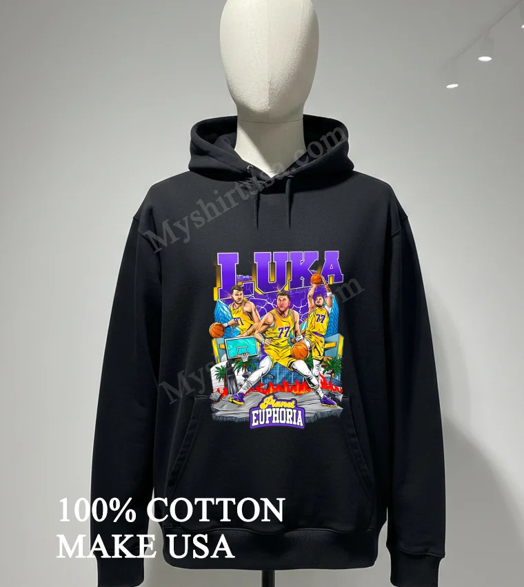 Luka Doncic Los Angeles Lakers Stadium Player Collage Shirt Hoodie Shirt