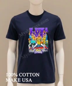 Luka Doncic Los Angeles Lakers Stadium Player Collage funny america t-shirts