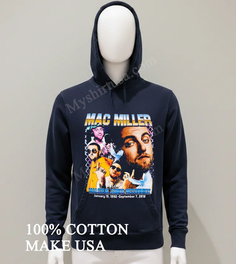 Mac Miller Malcolm James Mccormick Memorial Tribute Rap Graphic Shirt Balck Shirt