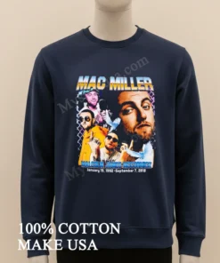 Mac Miller Malcolm James Mccormick Memorial Tribute Rap Graphic Shirt