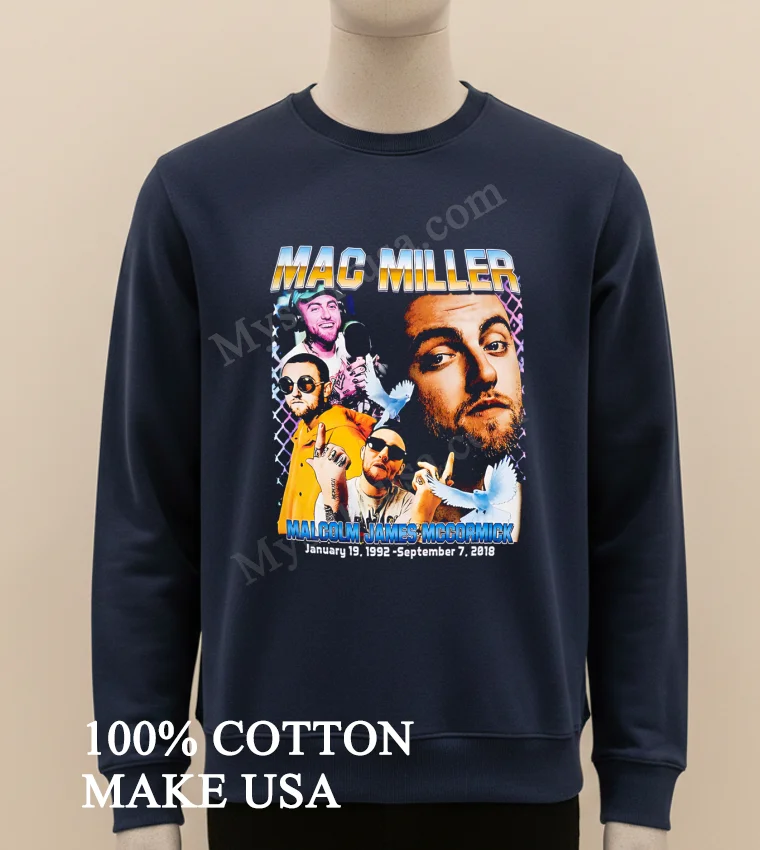 Mac Miller Malcolm James Mccormick Memorial Tribute Rap Graphic Shirt - long sleve shirt Mac Miller Malcolm James Mccormick Memorial Tribute Rap Graphic Shirt Long Sleve Shirt