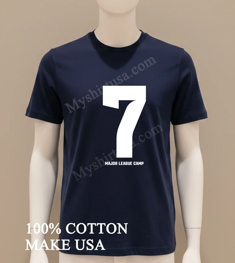 Major League Camp Number 7 funny america t-shirts - navy-shirt Major League Camp Number 7 Shirt Navy Shirt
