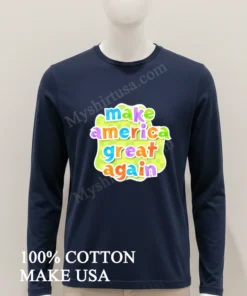 Make America Great Again Colorful Bubbles Graphic Text funny america t-shirts
