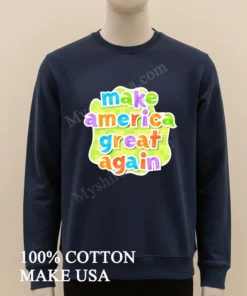 Make America Great Again Colorful Bubbles Graphic Text funny america t-shirts