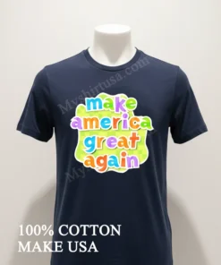 Make America Great Again Colorful Bubbles Graphic Text funny america t-shirts