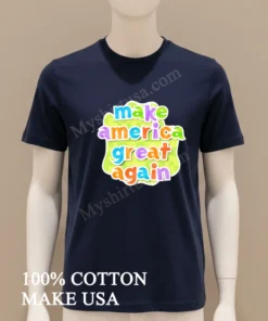 Make America Great Again Colorful Bubbles Graphic Text funny america t-shirts