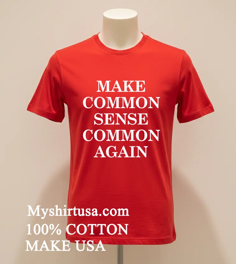 Make Common Sense Common Again Shirt Red Shirt