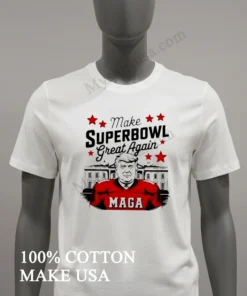 Make Super Bowl Lix Great Again Trump funny america t-shirts