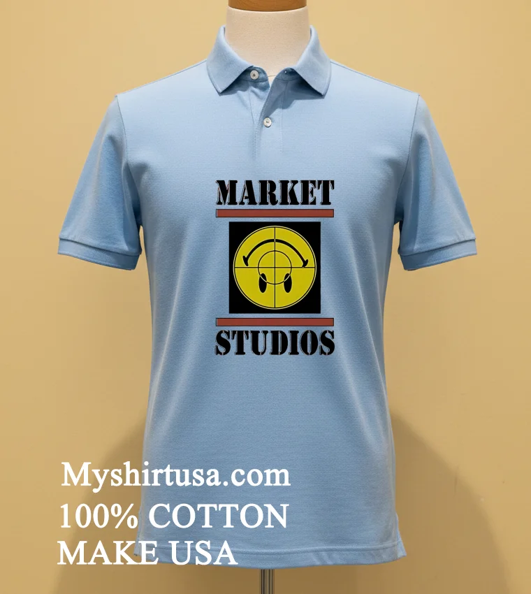 Market Studios Smiley Focus Shirt - blue-shirt Market Studios Smiley Focus Shirt Blue Shirt