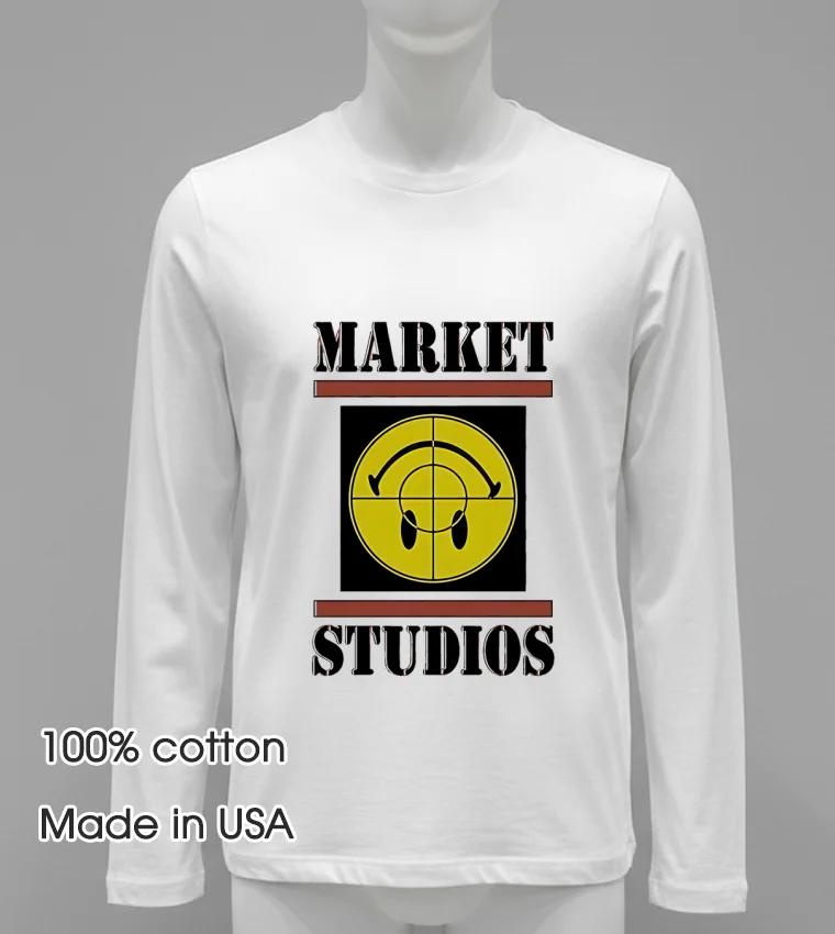 Market Studios Smiley Focus Shirt White T Shirt