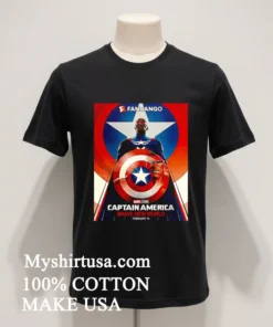 Marvel Captain America Brave New World Fandango Version Poster In Theaters On February 14 2025 Shirt
