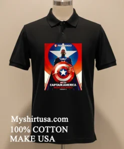 Marvel Captain America Brave New World Fandango Version Poster In Theaters On February 14 2025 Shirt