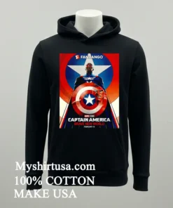 Marvel Captain America Brave New World Fandango Version Poster In Theaters On February 14 2025 Shirt