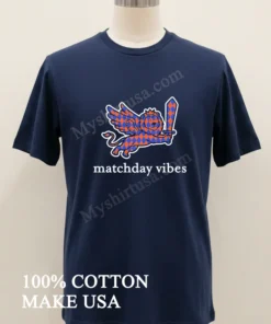 Matchday Vibes Winged Lion With Sword Harlequin Pattern funny america t-shirts