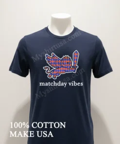 Matchday Vibes Winged Lion With Sword Harlequin Pattern funny america t-shirts