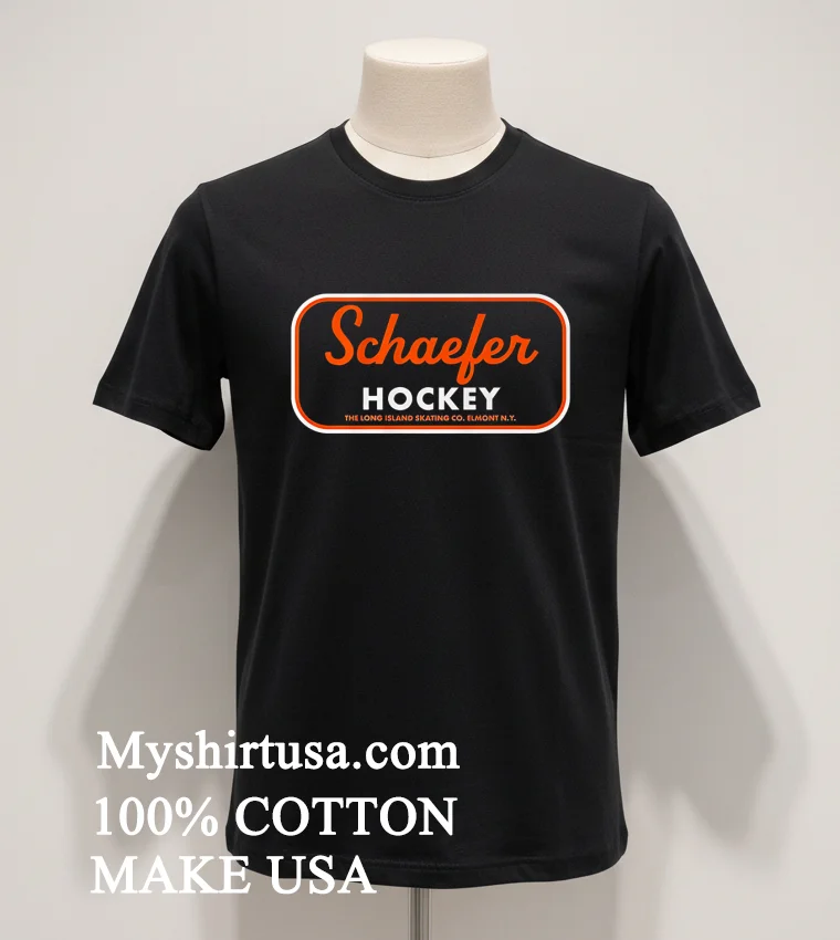 Matthew Schaefer Hockey The Long Island Skating Shirt Balck Shirt 1