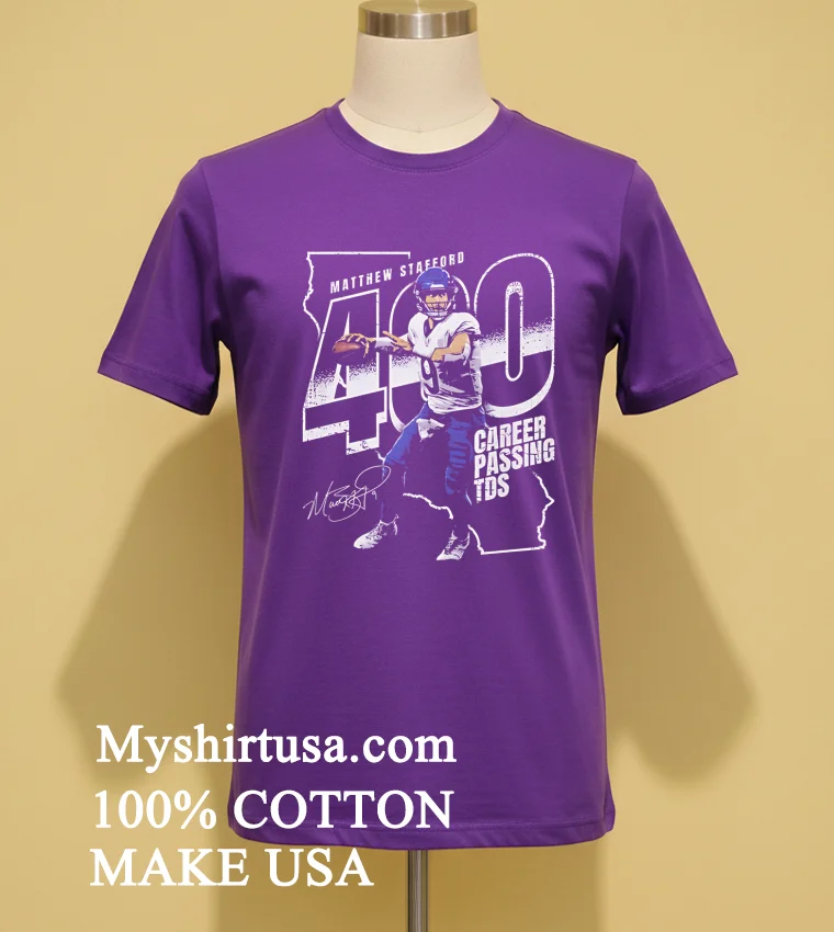 Matthew Stafford Los Angeles Rams 400 Club Signature Shirt Purple Shirt