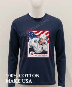 Matthew Tkachuk 19 Florida Hockey American Flag funny america t-shirts