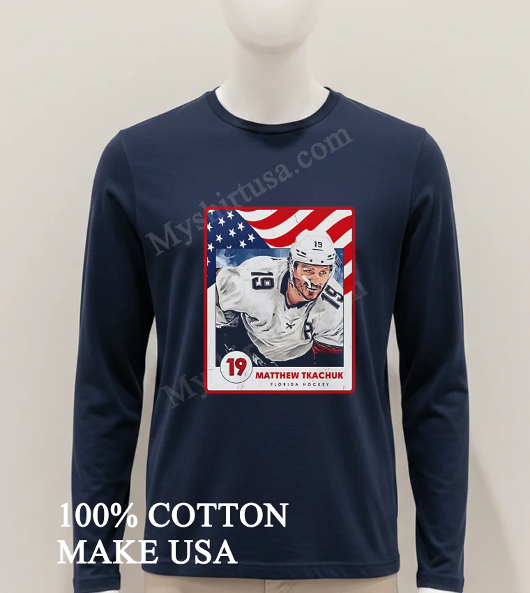 Matthew Tkachuk 19 Florida Hockey American Flag Shirt Hoodie Shirt