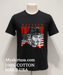 Matthew Tkachuk American Flag Signature funny america t-shirts