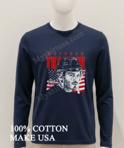 Matthew Tkachuk American Flag Signature funny america t-shirts