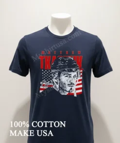 Matthew Tkachuk American Flag Signature funny america t-shirts
