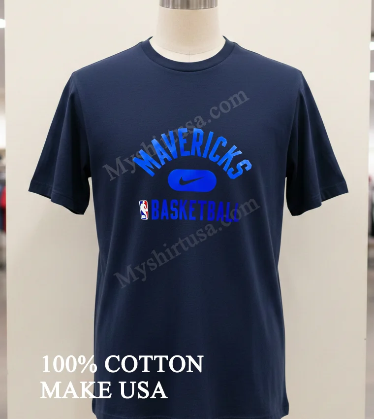 Mavericks Basketball Shirt Navy Shirt
