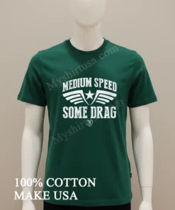 Medium Speed Some Drag Military Wings Star Distressed funny america t-shirts