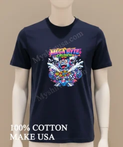 Mega Byte Crunch Angry Robot With Exploding Gears funny america t-shirts