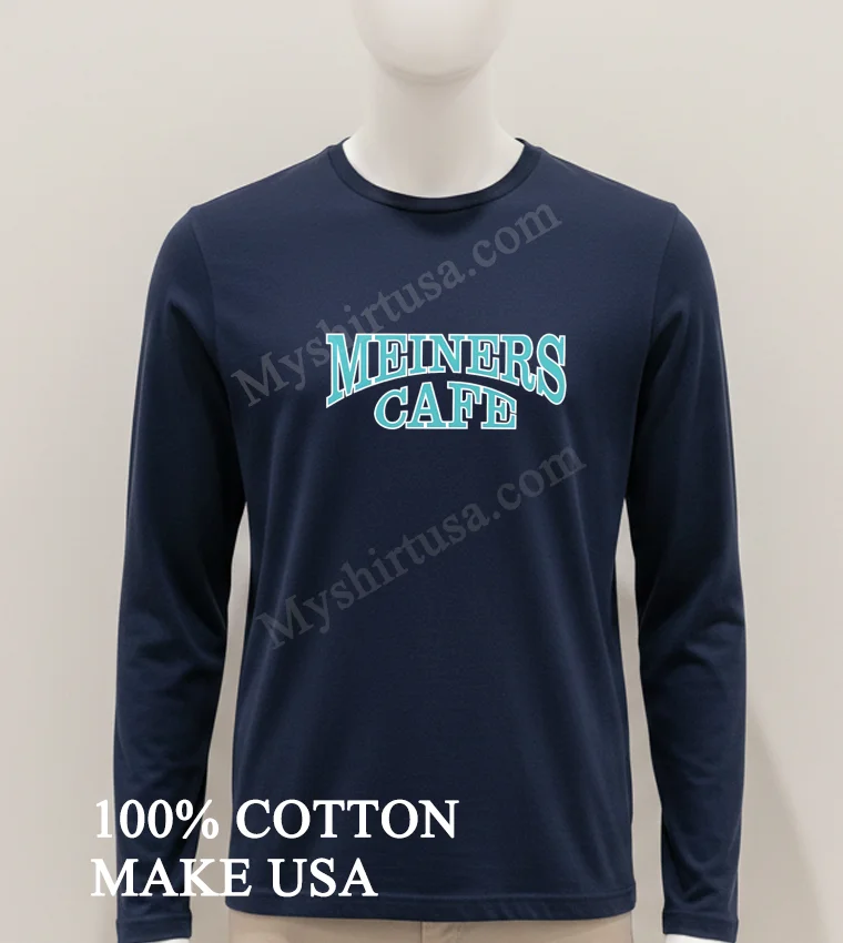 Meiners Cafe Vintage Curved Teal Lettering Classic Design funny america t-shirts - hoodie-shirt Meiners Cafe Vintage Curved Teal Lettering Classic Design Shirt Hoodie Shirt