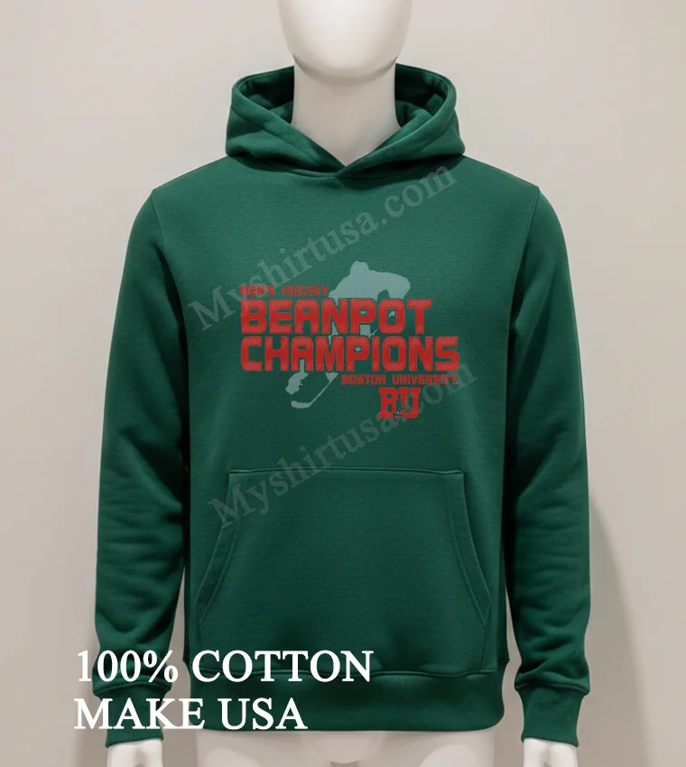 Mens Hockey Beanpot Champions Boston University Shirt Hoodie Shirt