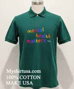 Mental Health Matter Rainbow Letter Shirt