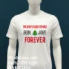 Merry Christmas Bon Jovi Forever Shirt White T Shirt 2