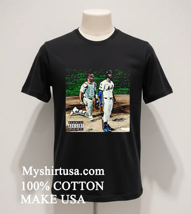 Mets Jesse Winker Parental Advisory Explicit Content Shirt Balck Shirt