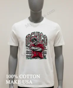 Mexico Baseball Skull Player In Stadium funny america t-shirts