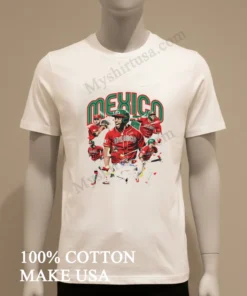 Mexico National Baseball Team Player Collage Graphic funny america t-shirts