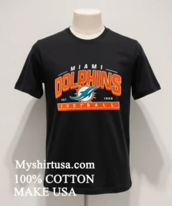 Miami Dolphins Est 1966 Football Athletic Banner Shirt