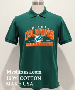 Miami Dolphins Est 1966 Football Athletic Banner Shirt