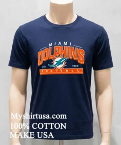 Miami Dolphins Est 1966 Football Athletic Banner Shirt