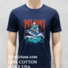 Miami Dolphins Skeleton Football Player Riding A Dolphin Shirt Navy Shirt