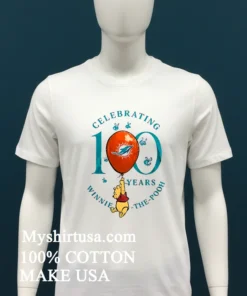 Miami Dolphins X Winnie The Pooh 100Th Anniversary Shirt