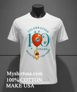 Miami Dolphins X Winnie The Pooh 100Th Anniversary Shirt