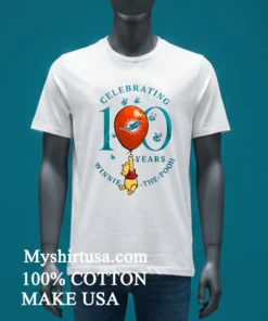 Miami Dolphins X Winnie The Pooh 100Th Anniversary Shirt