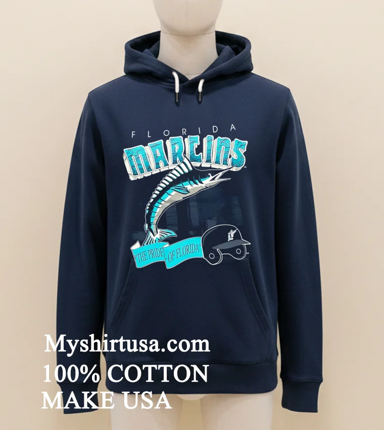 Miami Florida Marlins 1994 Shirt - navy-shirt Miami Florida Marlins 1994 Shirt Navy Shirt 3