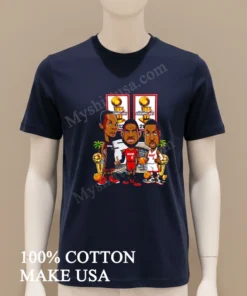 Miami Heat 2012 2013 Nba Champions Chris Bosh Lebron James Dwyane Wade funny america t-shirts