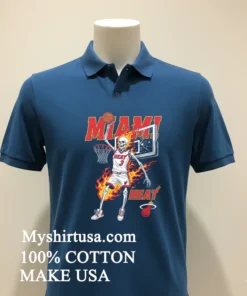 Miami Heat Men’s Basketball Skeleton Player Fire Shirt